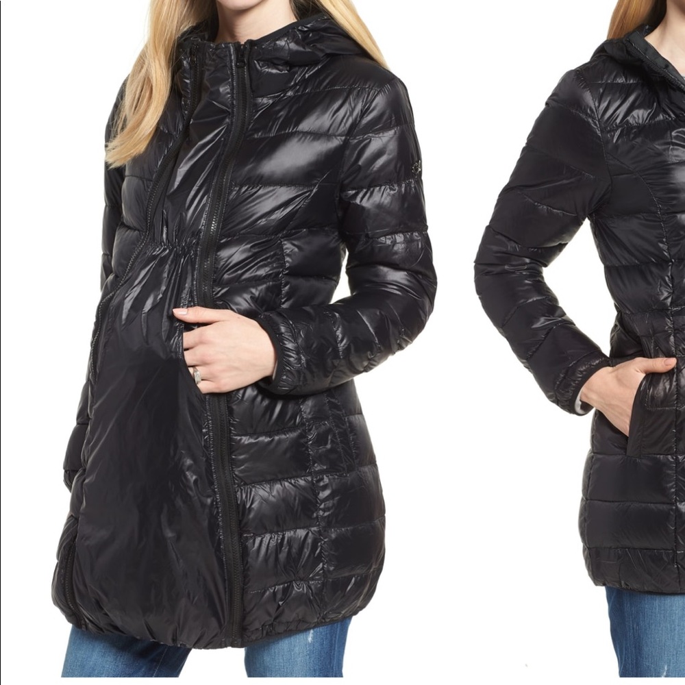 Maternity down coat by modern eternity